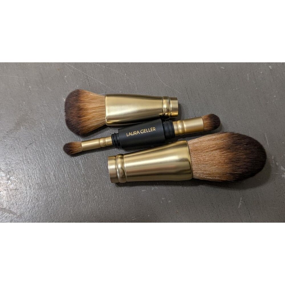 Laura Geller Geller To-Go 4-in-1 Travel Interchangable Portable Makeup Brushes
